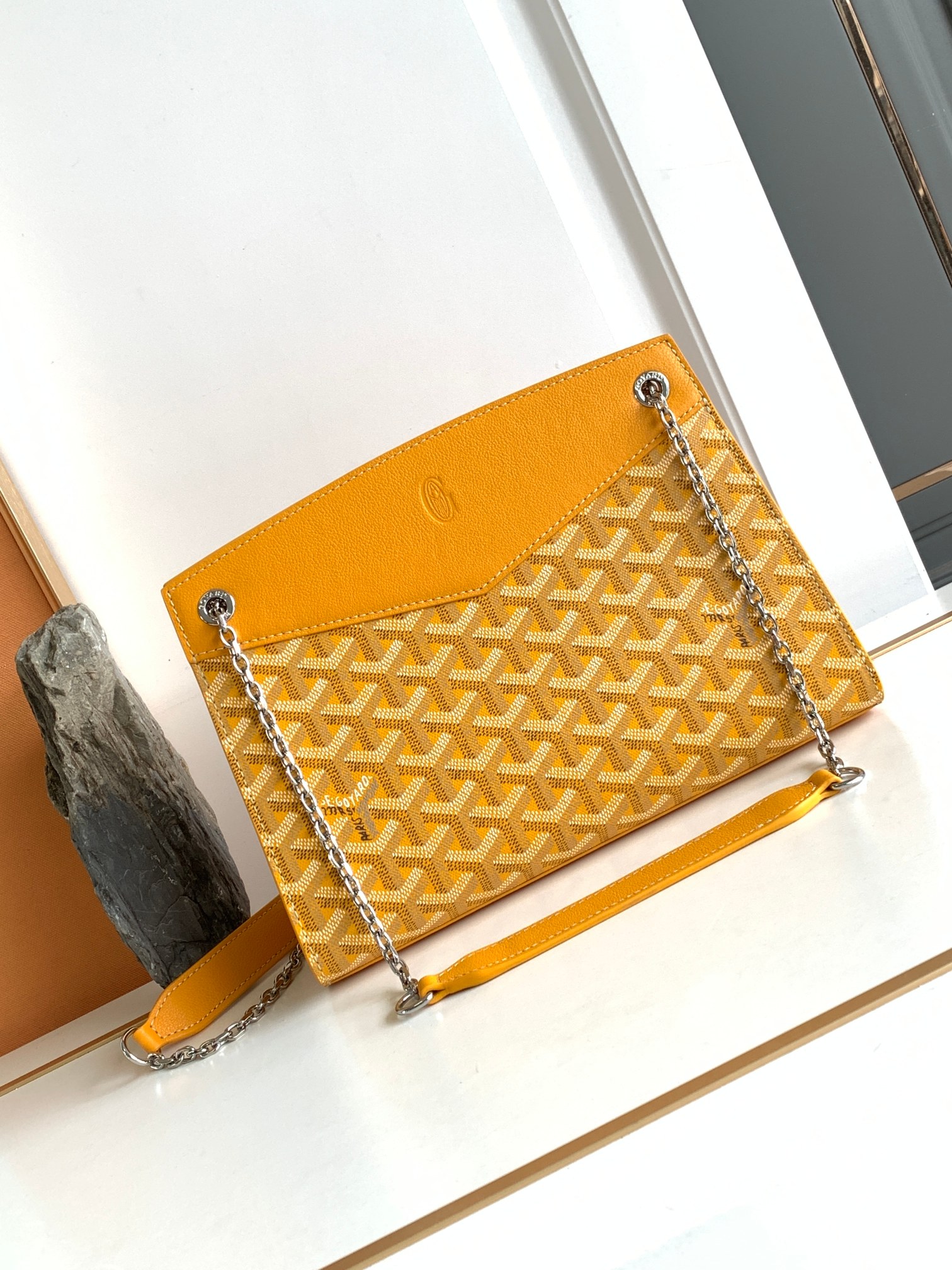 Rouette Structure PM Shoulder Bag In Yellow